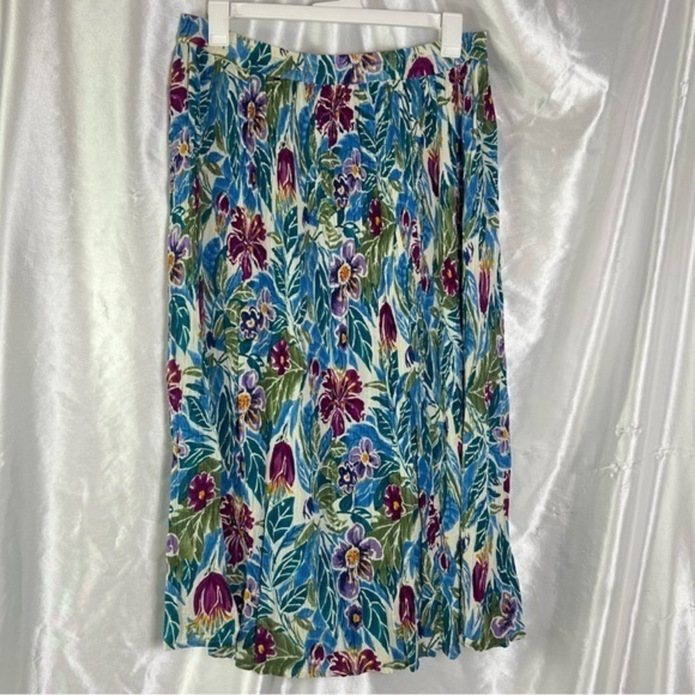 Cottagecore Floral Midi Skirt Size M